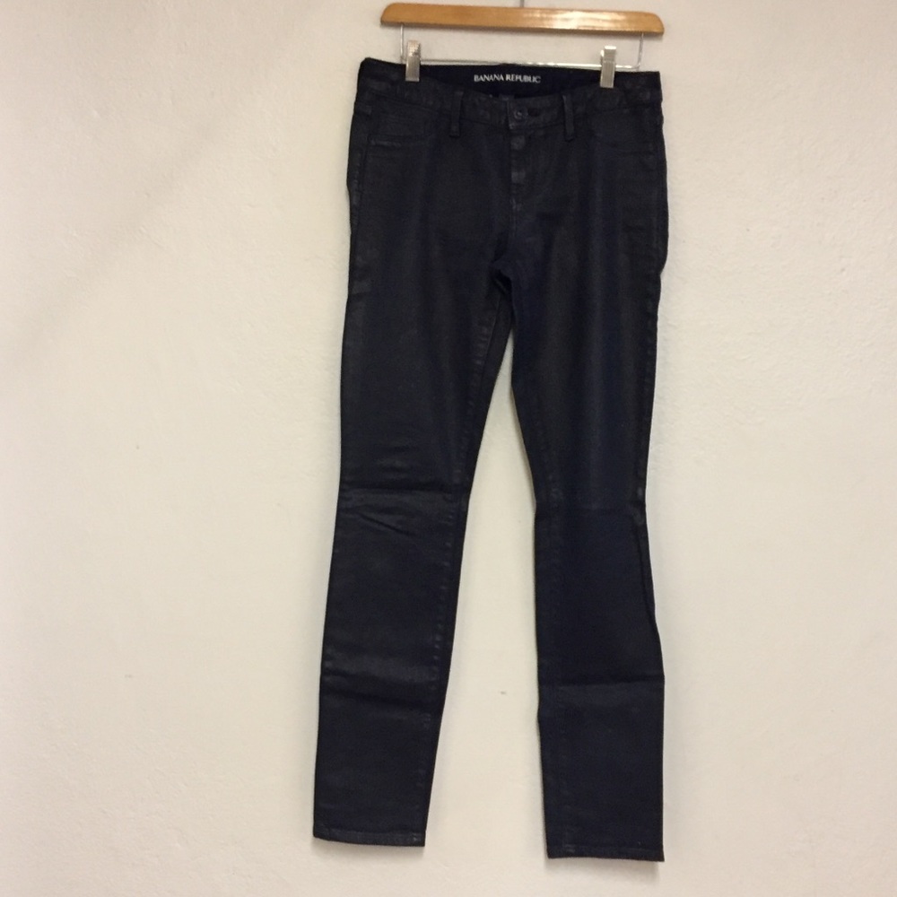 Banana Republic Waxed Skinny Jeans, 25
